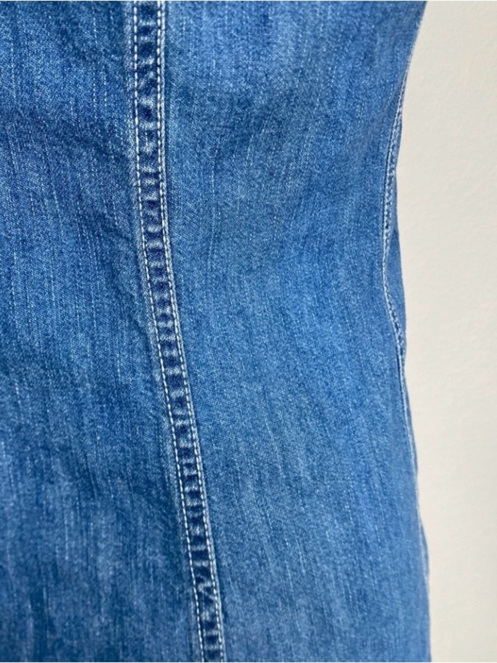 Tommy Hilfiger Women's Blue Denim Short Sleeve Button Down Dress Size 4 Western - Picture 10 of 16